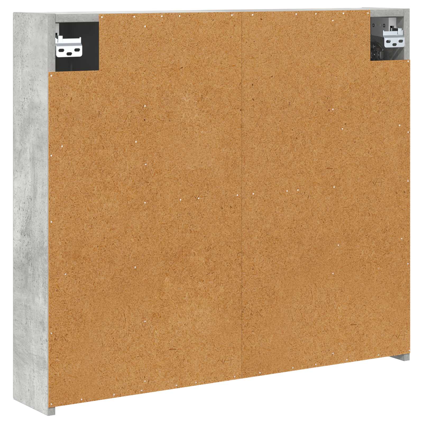 Badeværelsesspejlskab med hylde Beton Grå 80 x 14.5 x 70 cm