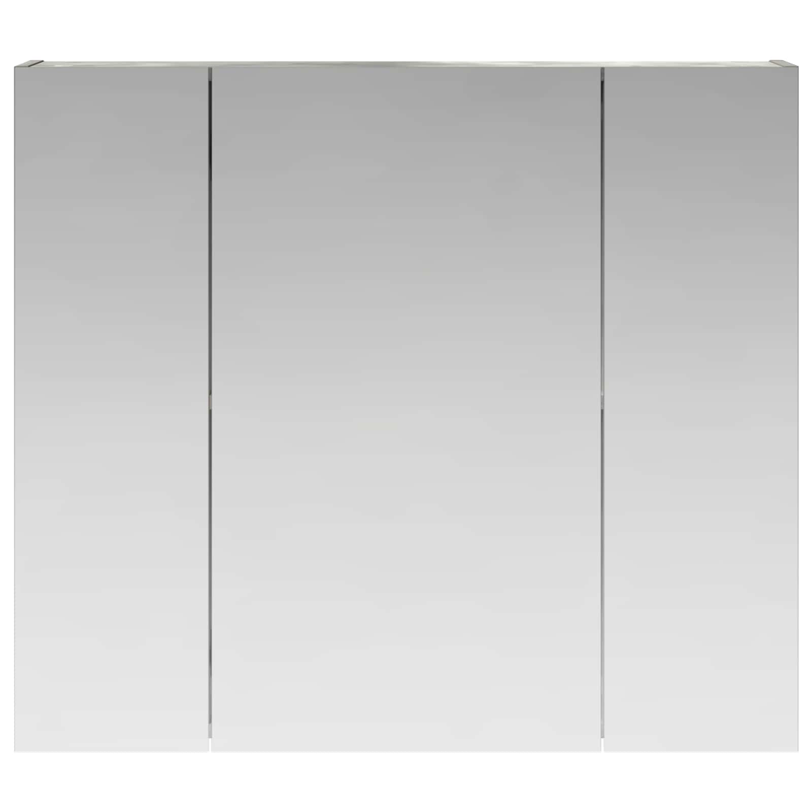 Badeværelsesspejlskab med hylde Beton Grå 80 x 14.5 x 70 cm