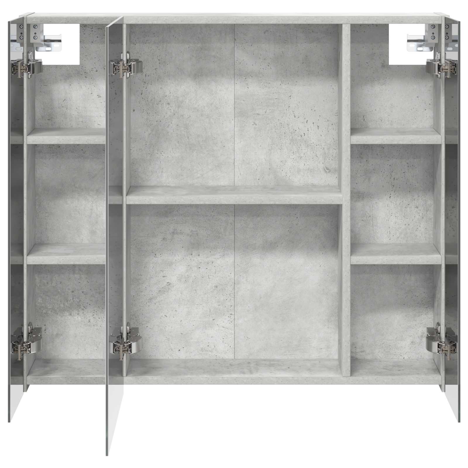 Badeværelsesspejlskab med hylde Beton Grå 80 x 14.5 x 70 cm