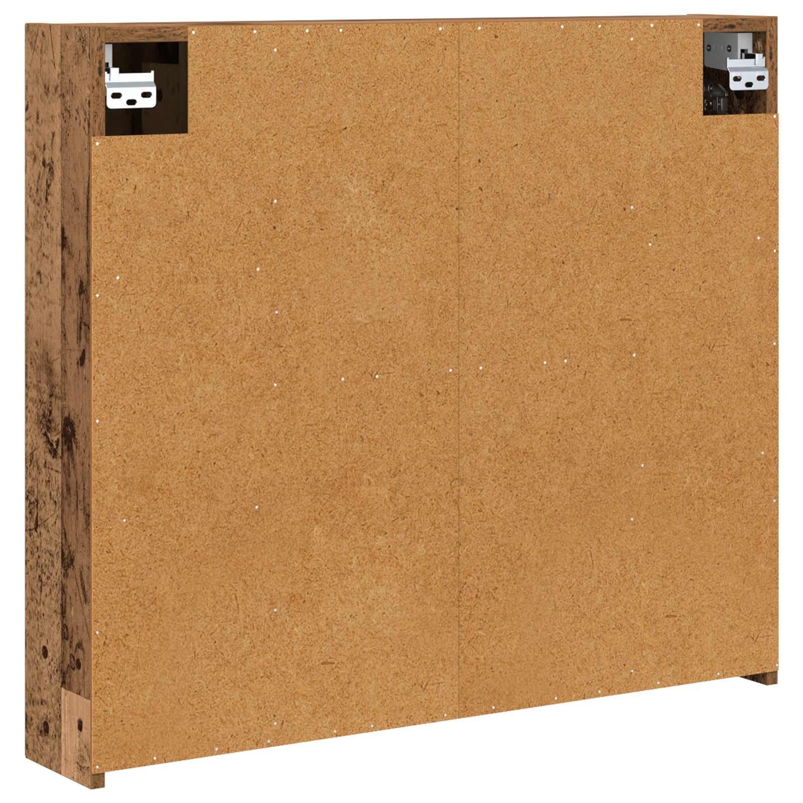 Badeværelsesspejlskab med hylde Gammelt træ 80 x 14.5 x 70 cm
