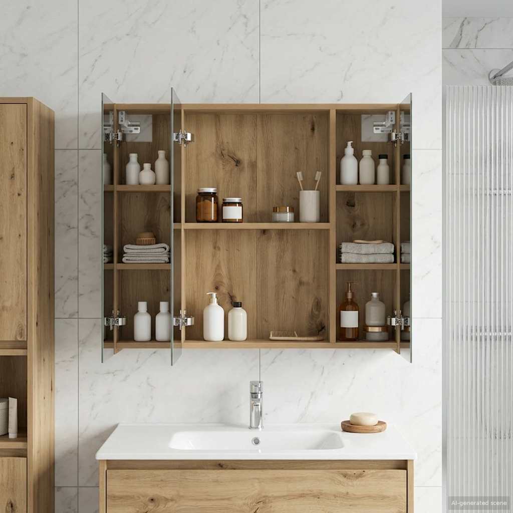 Badevrelsesspejlskab Artisan eg 80 x 14.5 x 70 cm