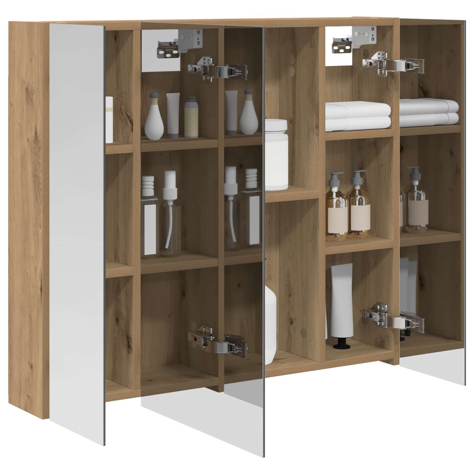 Badeværelsesspejlskab med hylde Artisan eg 80 x 14.5 x 70 cm