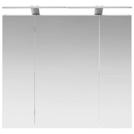 Badeværelsesspejlskab Hvid 80 x 14.5 x 70 cm Konstrueret træ