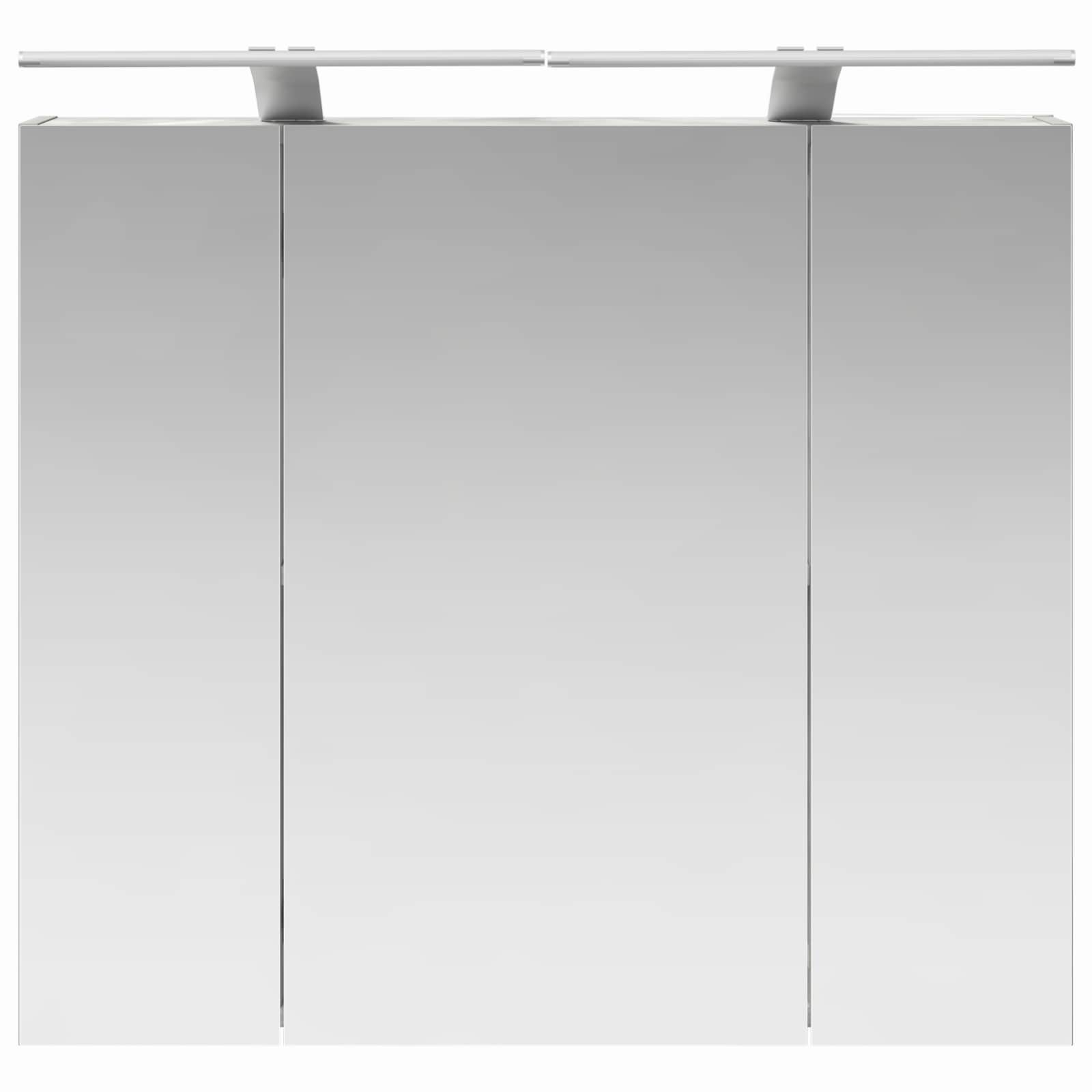 Badeværelsesspejlskab med hylde Beton Grå 80 x 14.5 x 70 cm