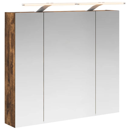 Badeværelsesspejlskab Røget eg 80 x 14.5 x 70 cm