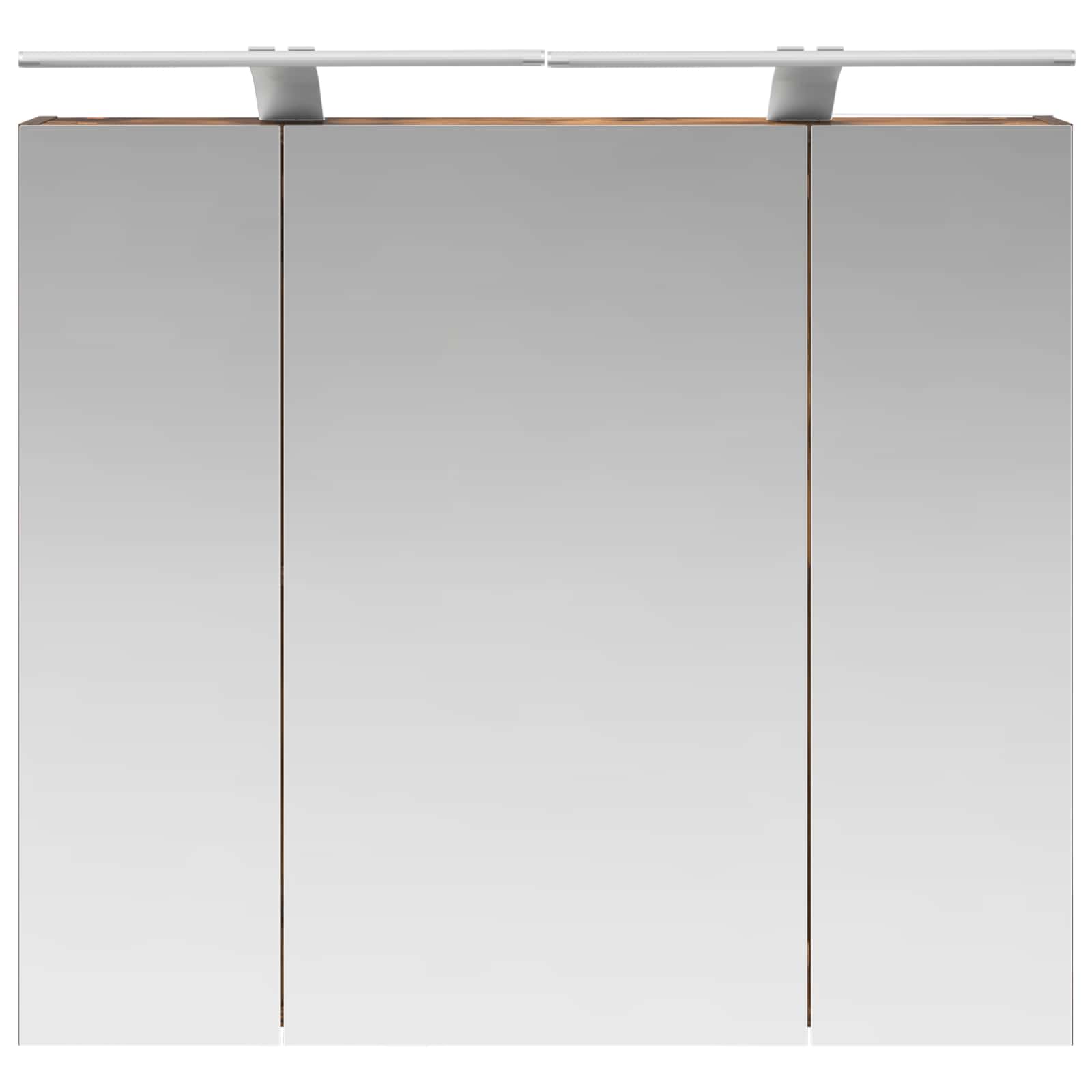 Badeværelsesspejlskab med hylde Røget eg 80 x 14.5 x 70 cm