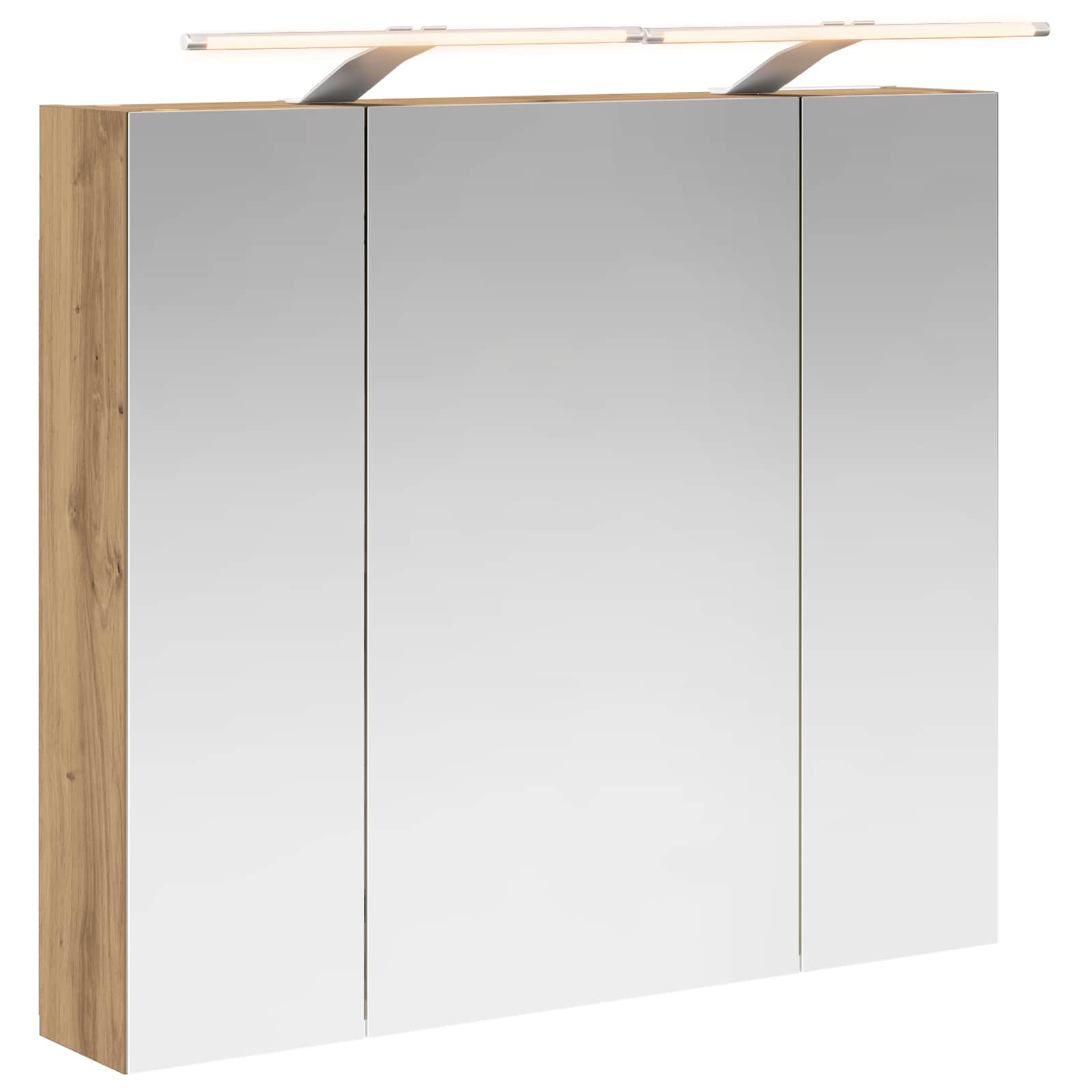 Badeværelsesspejlskab med hylde Artisan eg 80 x 14.5 x 70 cm