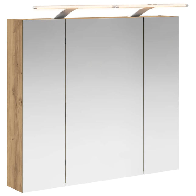 Badeværelsesspejlskab med hylde Artisan eg 80 x 14.5 x 70 cm
