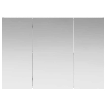 Badeværelsesspejlskab Hvid 100 x 14,5 x 70 cm Konstrueret træ
