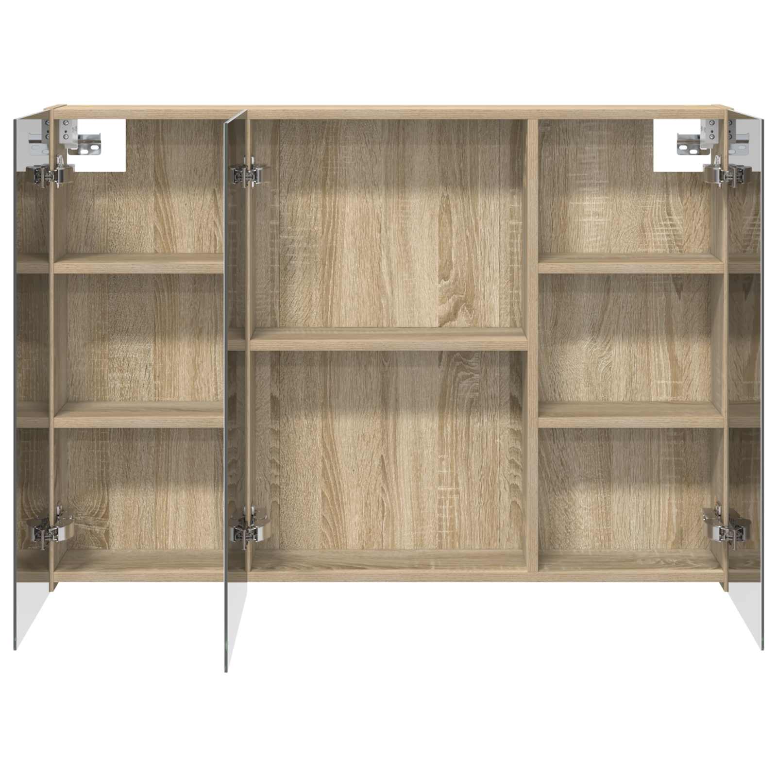 Badeværelsesspejlskab med hylde Sonoma eg 100 x 14,5 x 70 cm