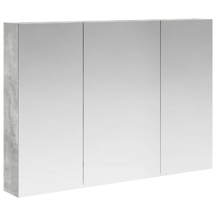 Badeværelsesspejlskab Betongrå 100 x 14,5 x 70 cm