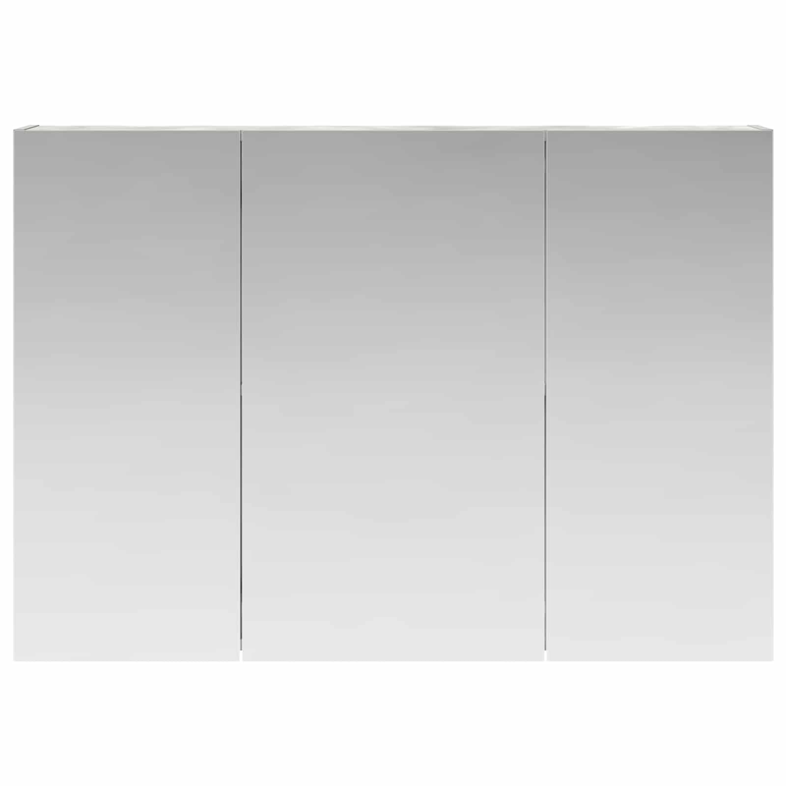 Badeværelsesspejlskab med hylde Beton Grå 100 x 14,5 x 70 cm