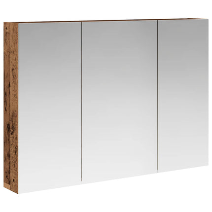 Badeværelsesspejlskab Gammelt træ 100 x 14,5 x 70 cm