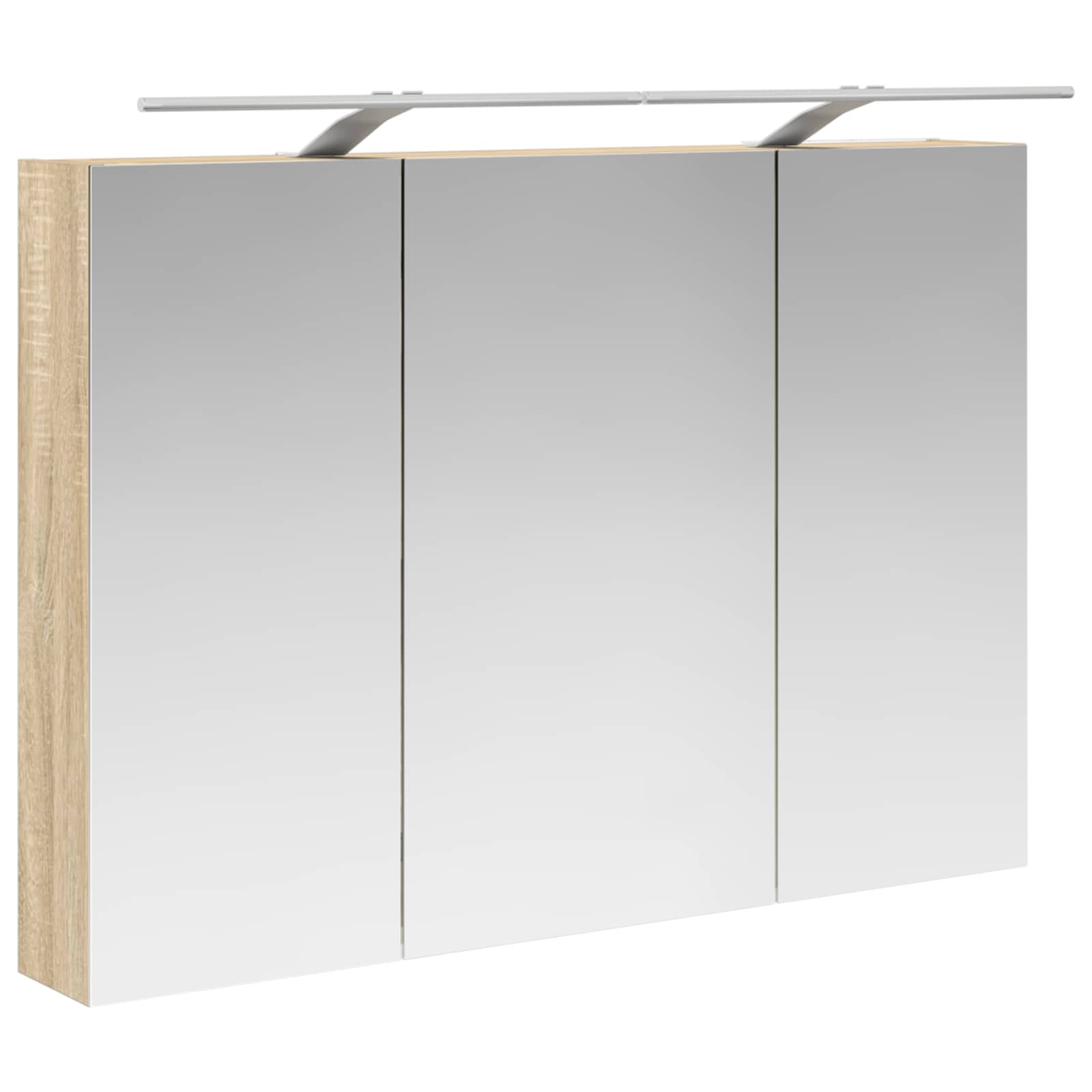 Badeværelsesspejlskab med hylde Sonoma eg 100 x 14,5 x 70 cm