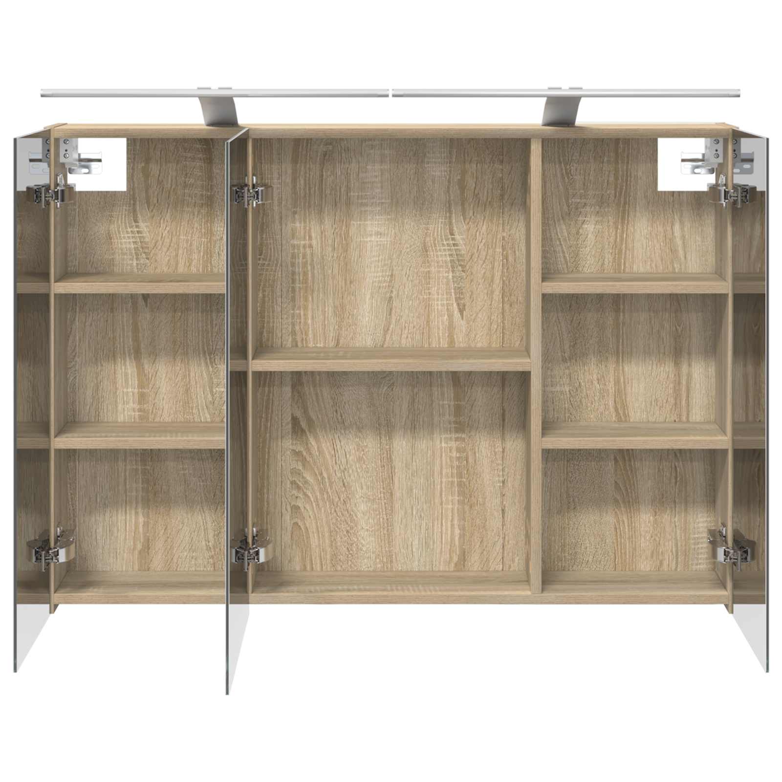 Badeværelsesspejlskab med hylde Sonoma eg 100 x 14,5 x 70 cm