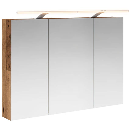 Badeværelsesspejlskab Gammelt træ 100 x 14,5 x 70 cm