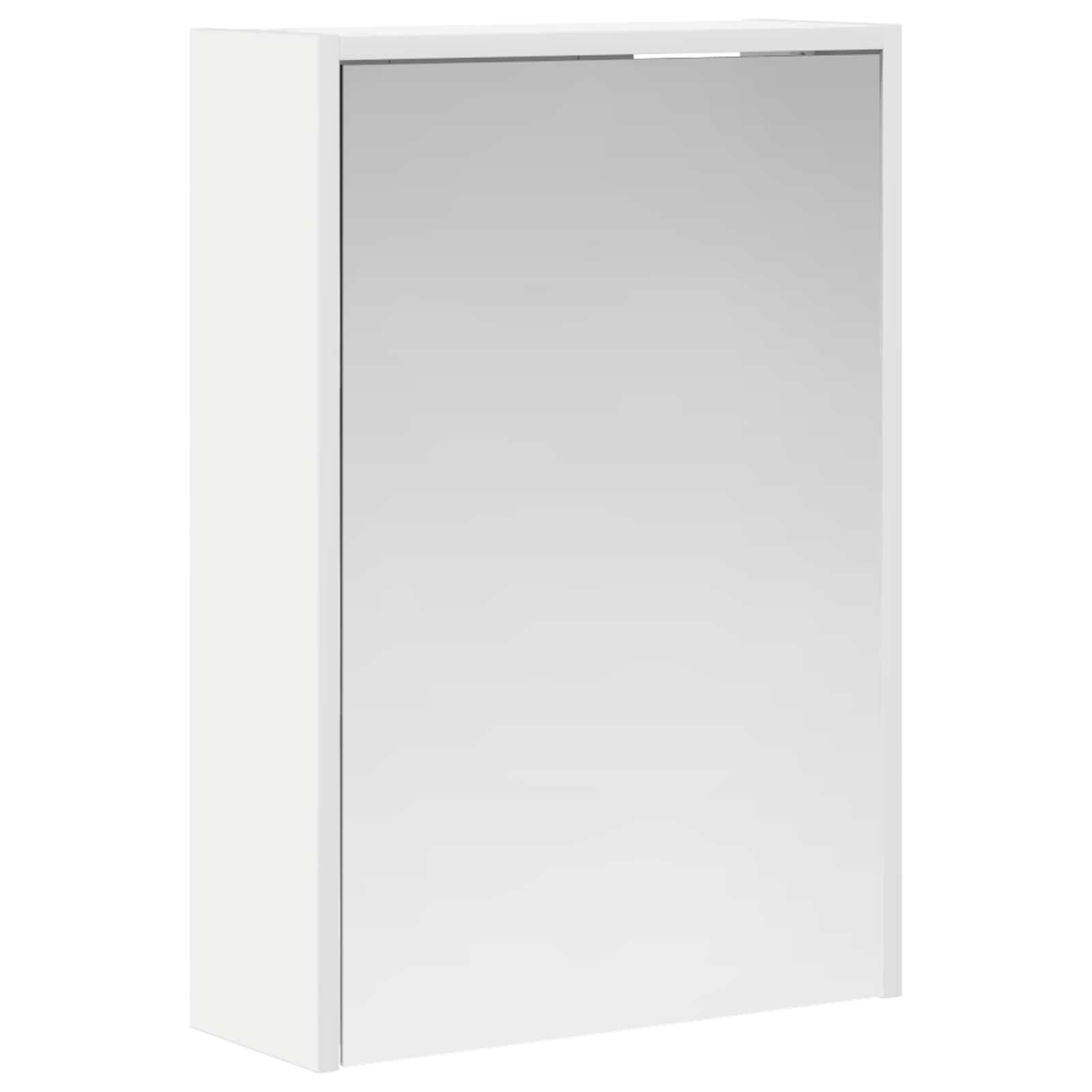 Badeværelsesspejlskab Hvid 43 x 16 x 62.5 cm Konstrueret træ