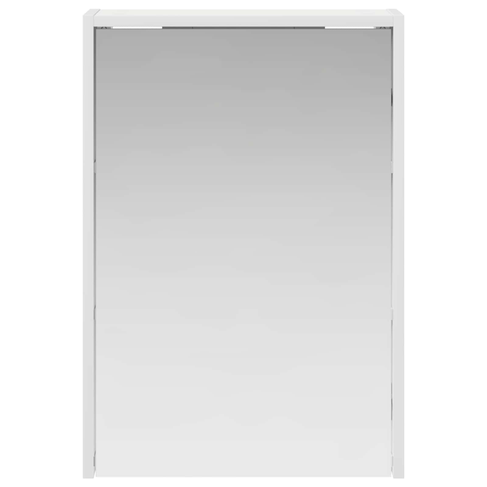 Badeværelsesspejlskab Hvid 43 x 16 x 62.5 cm Konstrueret træ