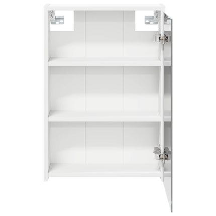 Badeværelsesspejlskab Hvid 43 x 16 x 62.5 cm Konstrueret træ
