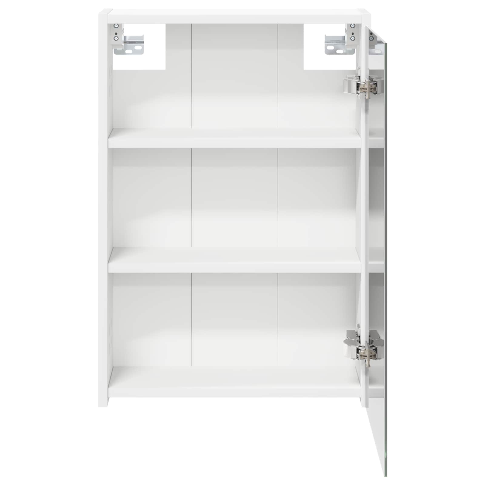 Badeværelsesspejlskab Hvid 43 x 16 x 62.5 cm Konstrueret træ
