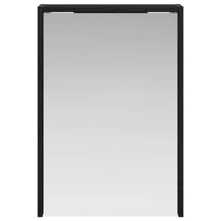 Badeværelsesspejlskab Sort eg 43 x 16 x 62.5 cm Konstrueret træ