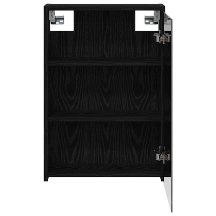 Badeværelsesspejlskab Sort eg 43 x 16 x 62.5 cm Konstrueret træ