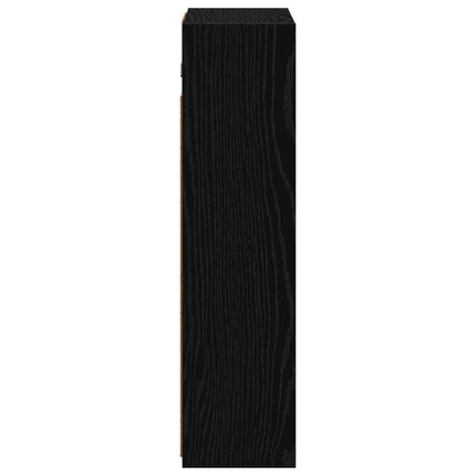 Badeværelsesspejlskab Sort eg 43 x 16 x 62.5 cm Konstrueret træ