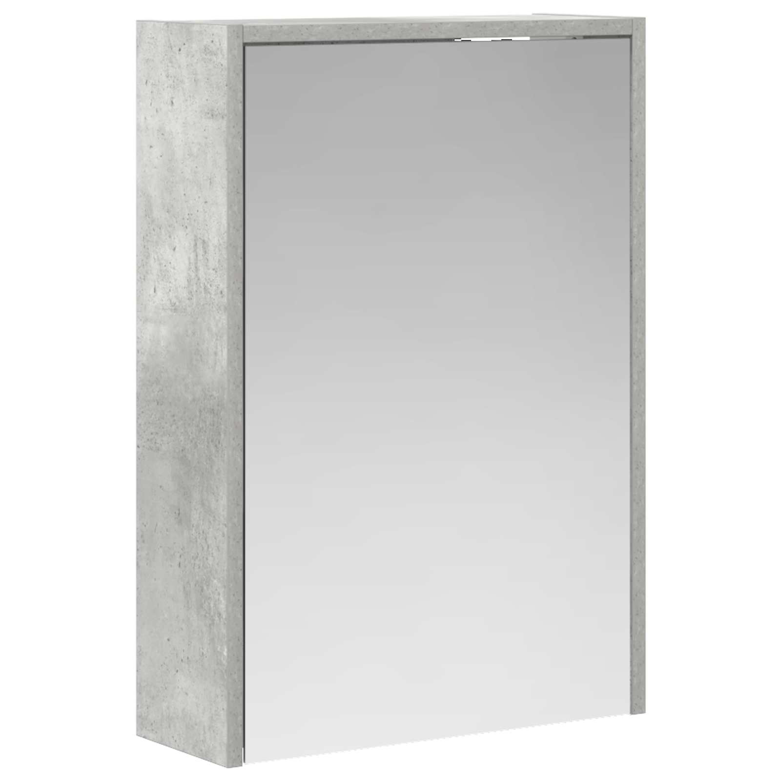 Badeværelsesspejlskab med hylde Beton Grå 43 x 16 x 62.5 cm