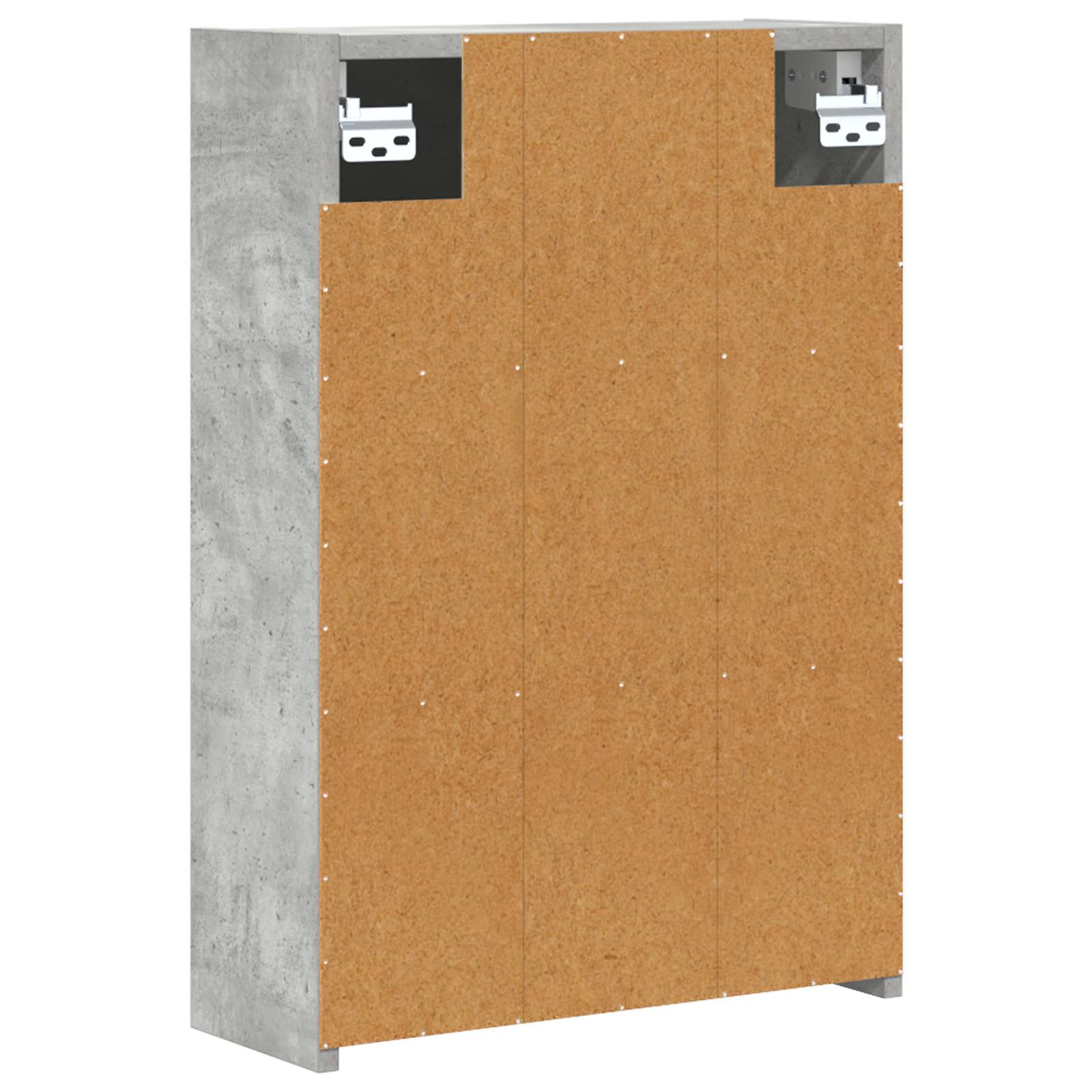 Badeværelsesspejlskab med hylde Beton Grå 43 x 16 x 62.5 cm