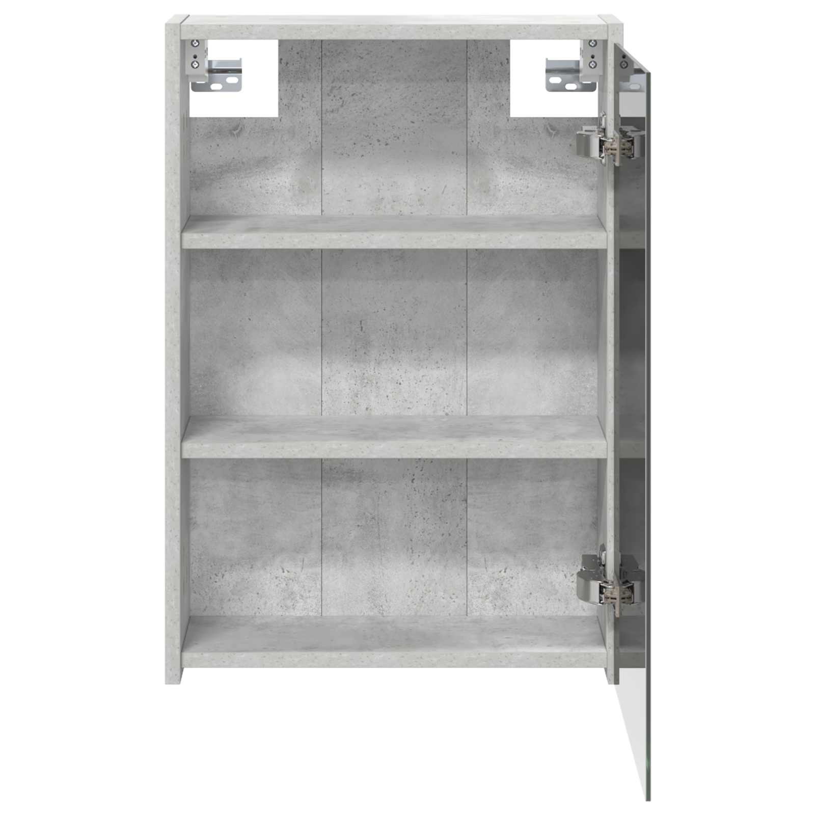 Badeværelsesspejlskab med hylde Beton Grå 43 x 16 x 62.5 cm