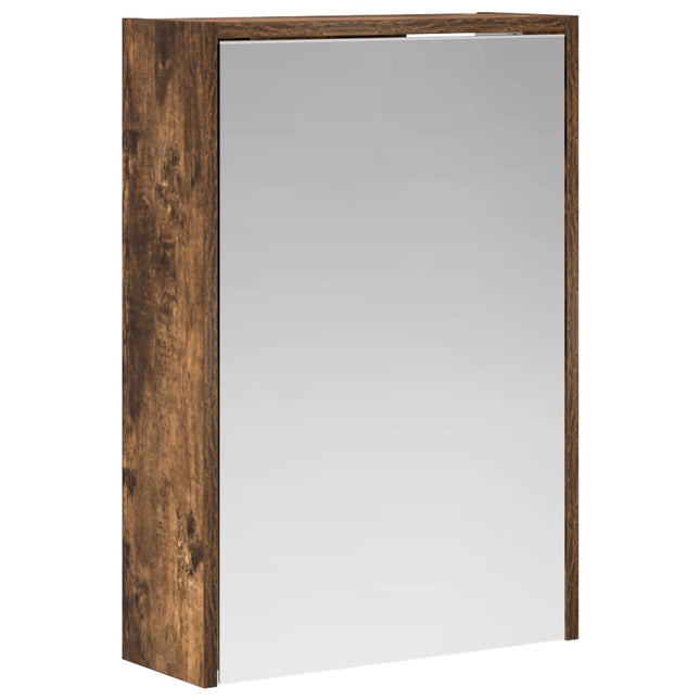 Badeværelsesspejlskab med hylde Røget eg 43 x 16 x 62.5 cm