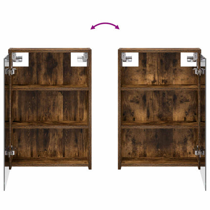 Badeværelsesspejlskab Røget eg 43 x 16 x 62.5 cm