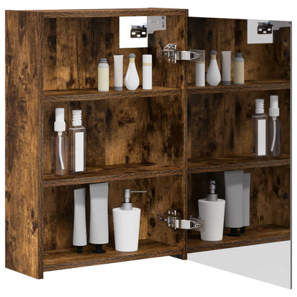 Badeværelsesspejlskab Røget eg 43 x 16 x 62.5 cm