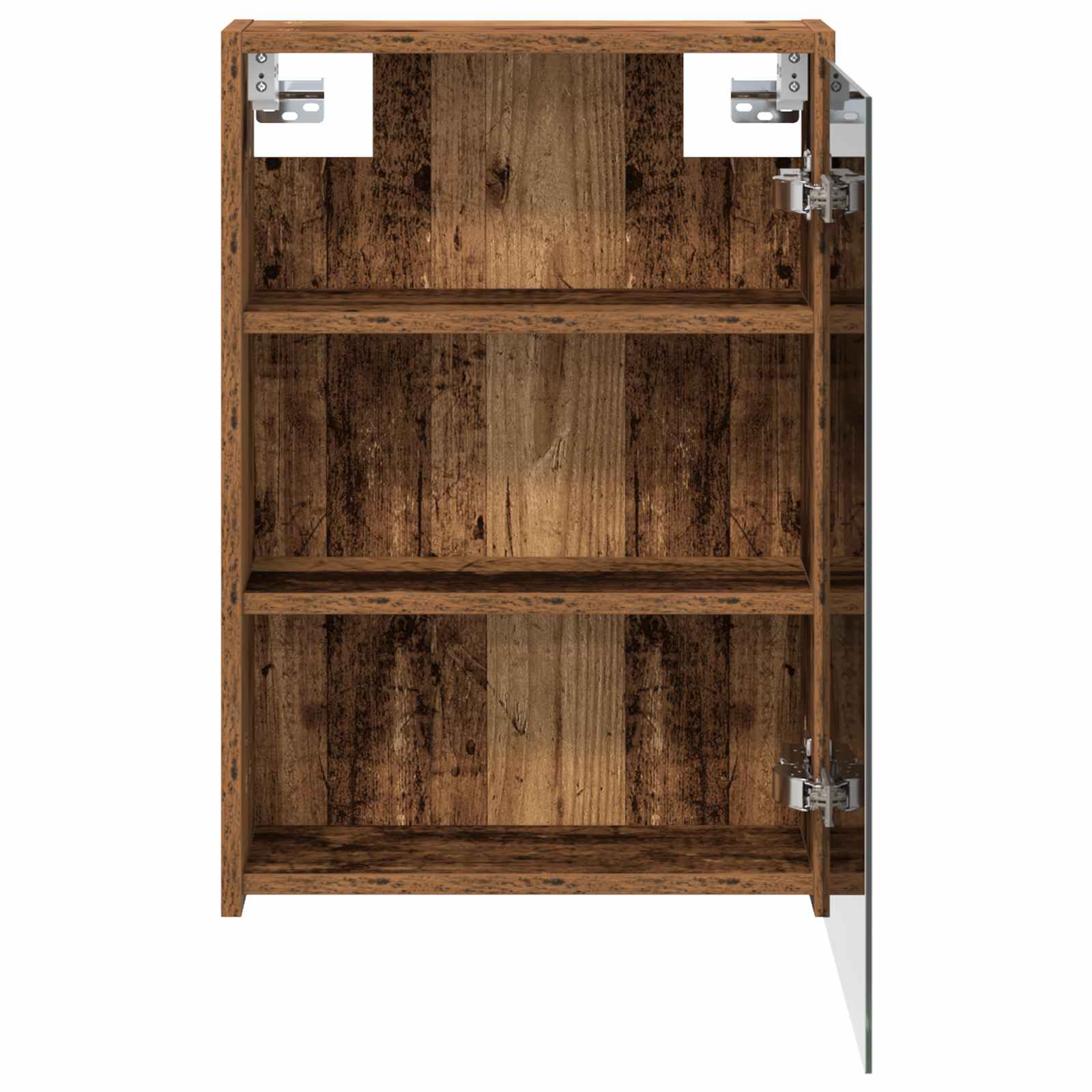 Badeværelsesspejlskab med hylde Gammelt træ 43 x 16 x 62.5 cm