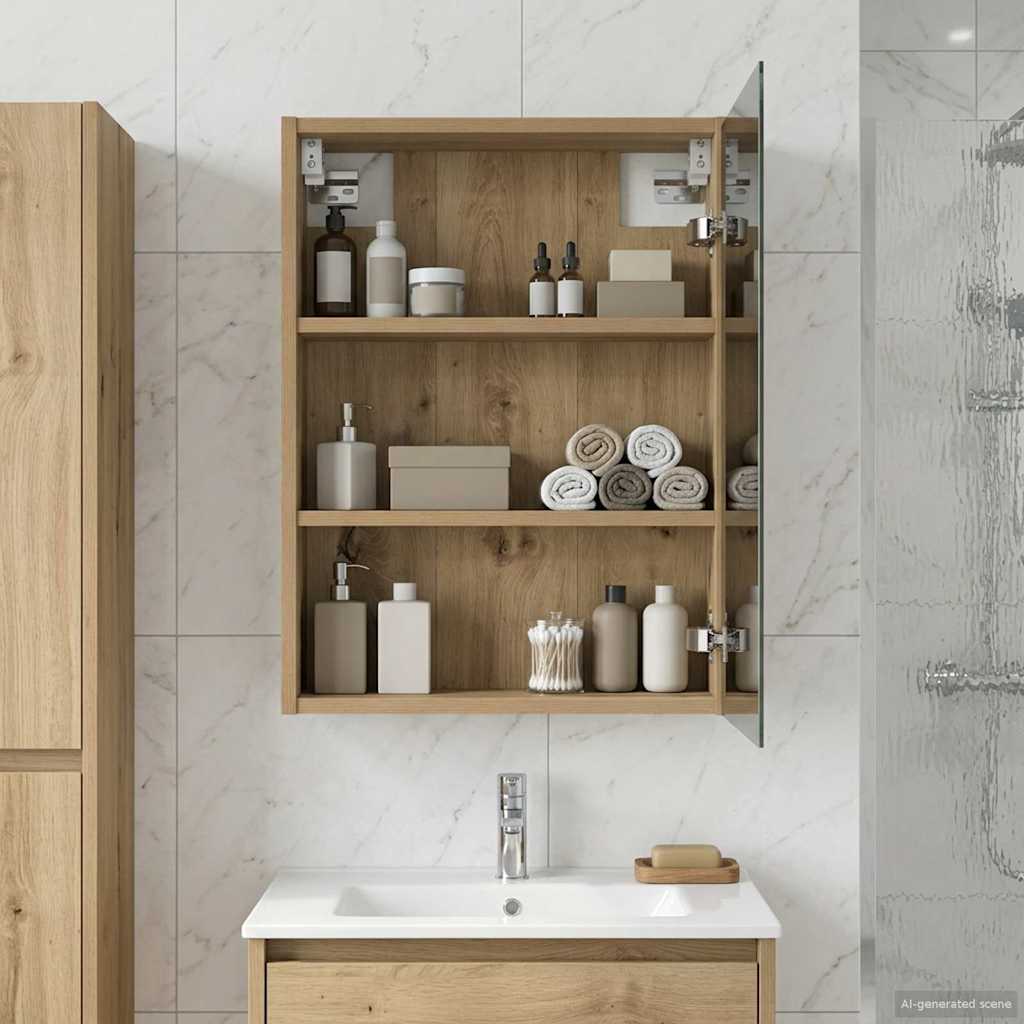 Badevrelsesspejlskab Artisan eg 43 x 16 x 62.5 cm