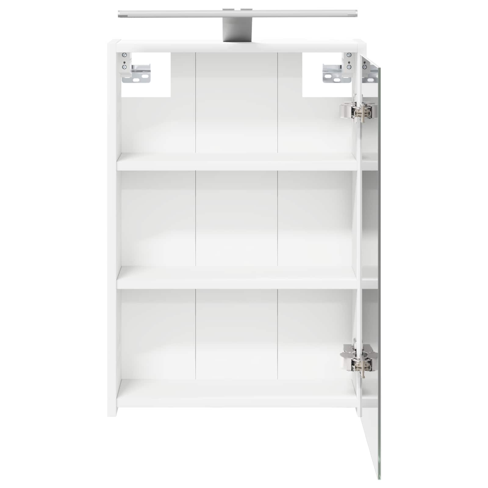 Badeværelsesspejlskab Hvid 43 x 16 x 62.5 cm Konstrueret træ