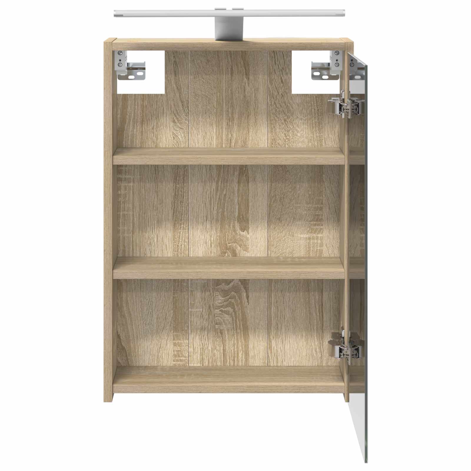 Badeværelsesspejlskab med hylde Sonoma eg 43 x 16 x 62.5 cm