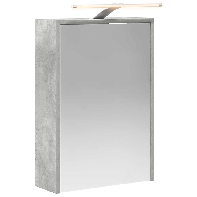 Badeværelsesspejlskab med hylde Beton Grå 43 x 16 x 62.5 cm