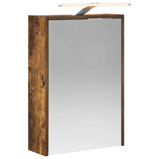 Badeværelsesspejlskab med hylde Røget eg 43 x 16 x 62.5 cm