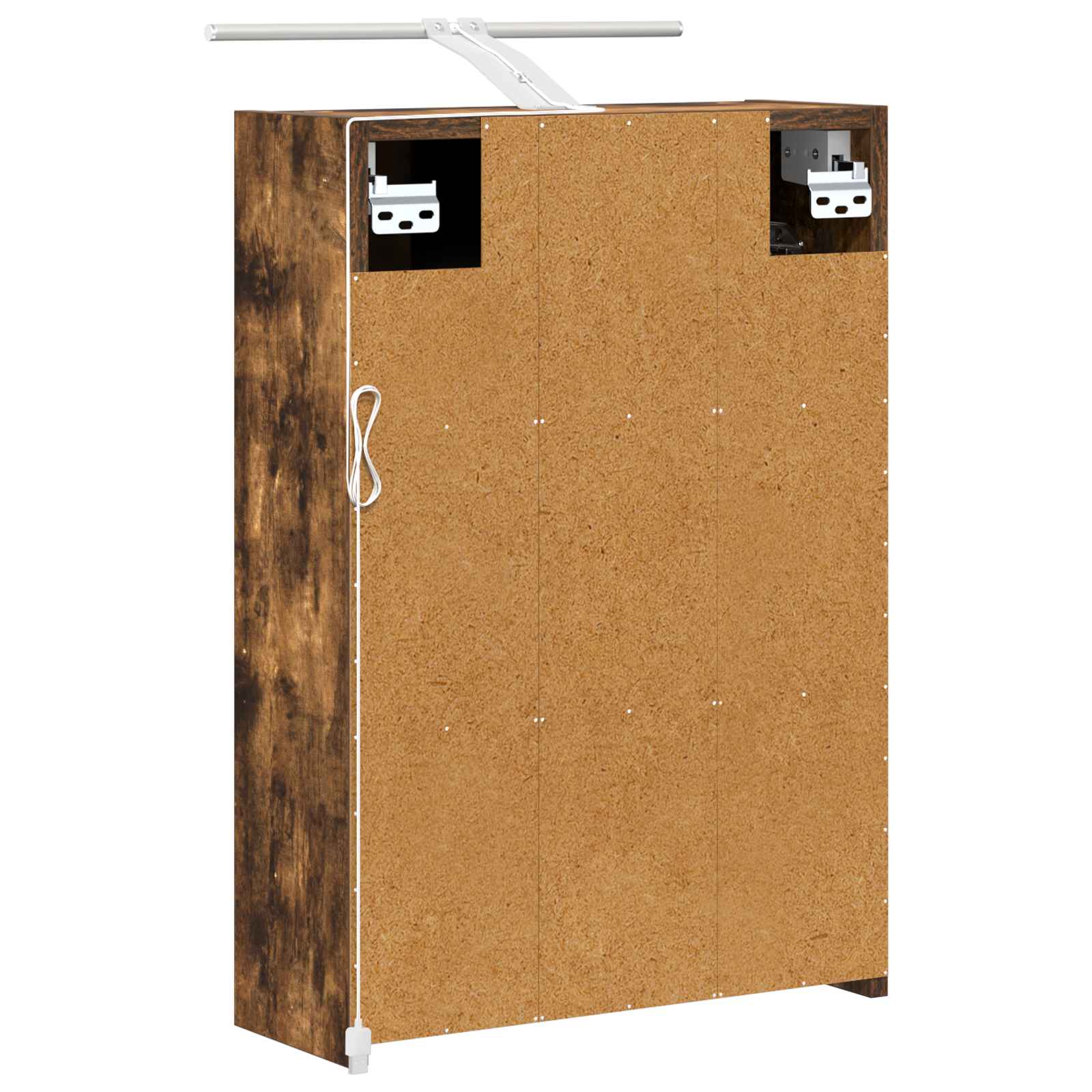 Badeværelsesspejlskab med hylde Røget eg 43 x 16 x 62.5 cm