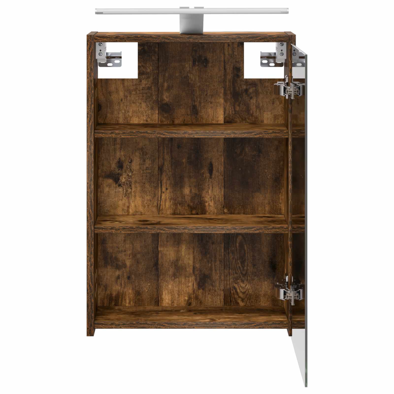 Badeværelsesspejlskab med hylde Røget eg 43 x 16 x 62.5 cm