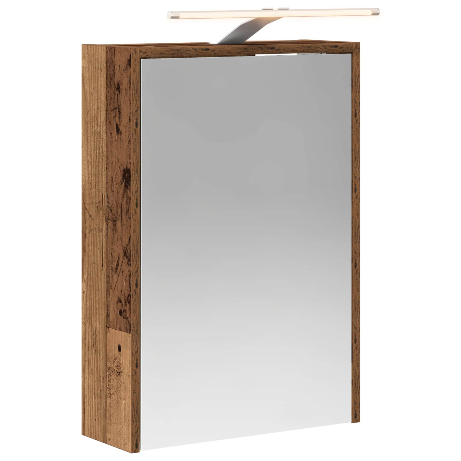 Badeværelsesspejlskab med hylde Gammelt træ 43 x 16 x 62.5 cm