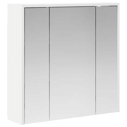 Badeværelsesspejlskab Hvid 63,5 x 16 x 62,5 cm Konstrueret træ