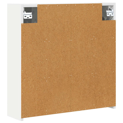 Badeværelsesspejlskab Hvid 63,5 x 16 x 62,5 cm Konstrueret træ