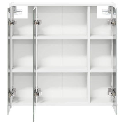 Badeværelsesspejlskab Hvid 63,5 x 16 x 62,5 cm Konstrueret træ