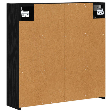 Badeværelsesspejlskab Sort eg 63,5 x 16 x 62,5 cm