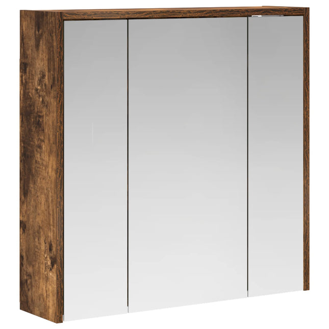Badeværelsesspejlskab Røget eg 63,5 x 16 x 62,5 cm