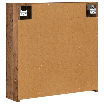 Badeværelsesspejlskab Gammelt træ 63,5 x 16 x 62,5 cm