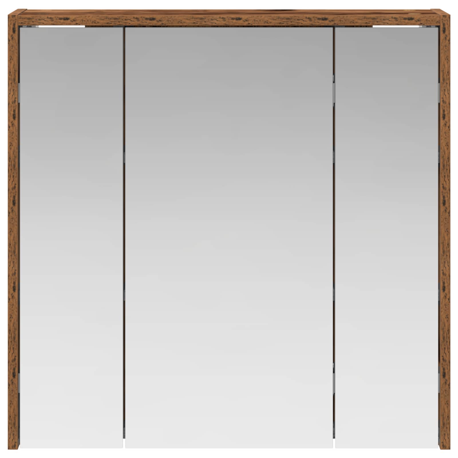 Badeværelsesspejlskab Gammelt træ 63,5 x 16 x 62,5 cm