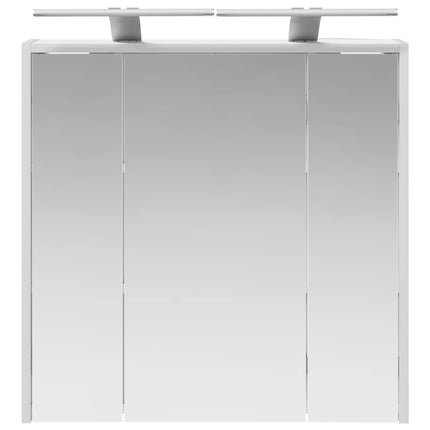 Badeværelsesspejlskab Hvid 63,5 x 16 x 62,5 cm Konstrueret træ
